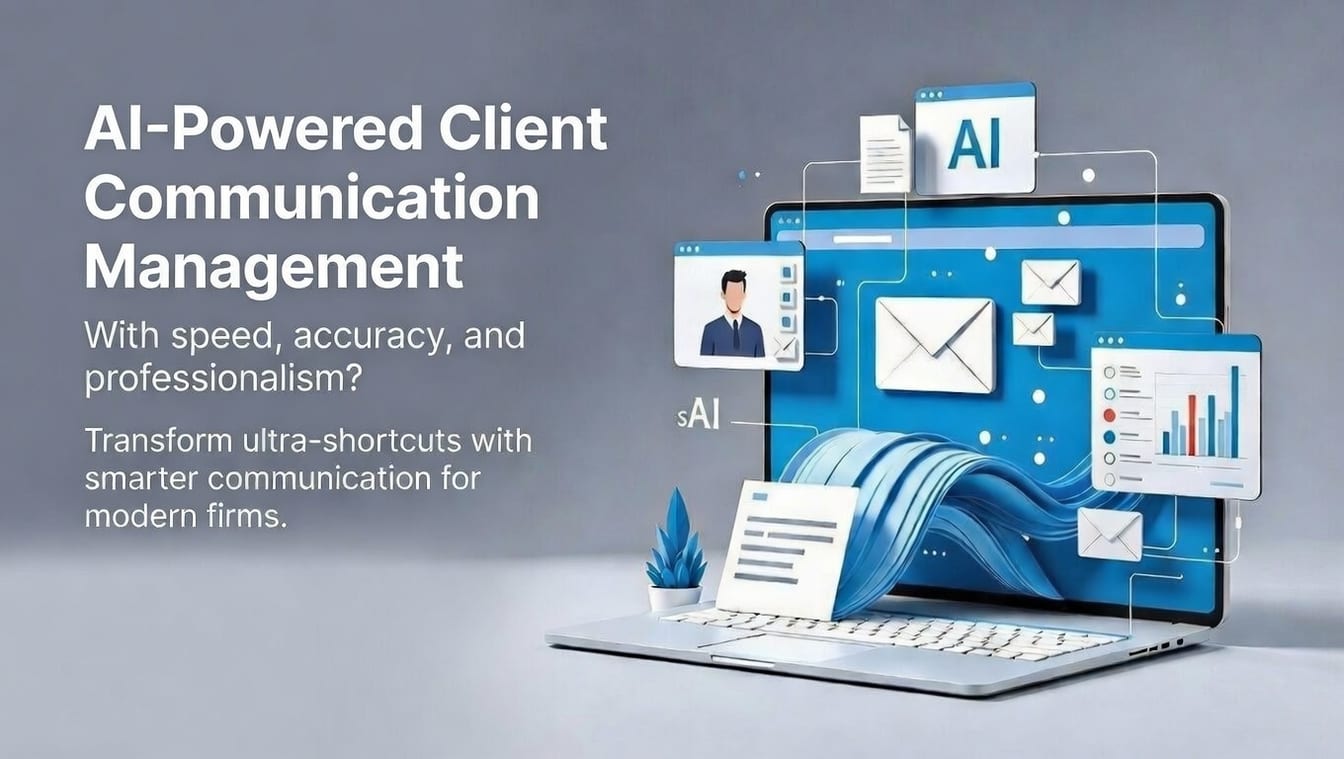 AI-powered client communication management interface