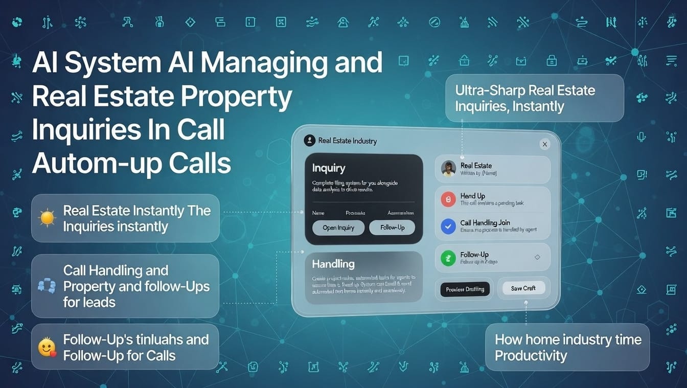 AI interface for real estate inquiries and follow-ups